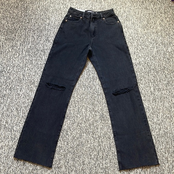 ⭐️⭐️ Brand new Women’s raw hemmed 90’s straight jeans⭐️⭐️-Size 25 - Picture 2 of 12